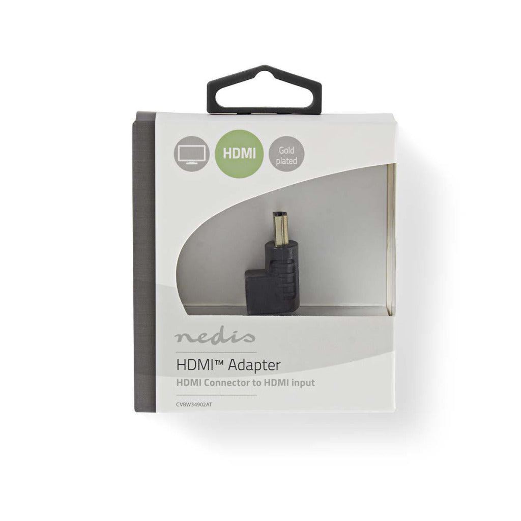 Nedis cvbw34902at HDMI-Adapter HDMI-Stecker 270° abgewinkelt – HDMI-Buchse