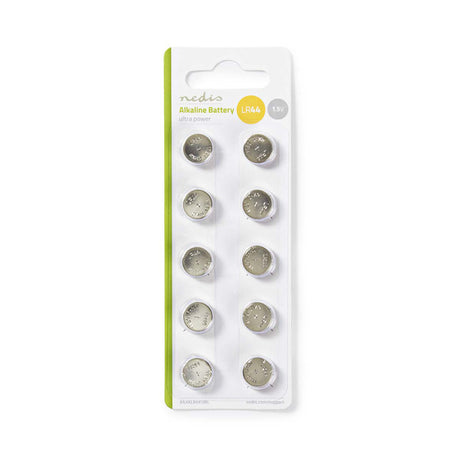 Nedis baaklr4410bl Alkalibatterie LR44 10 Stück Blisterpackung