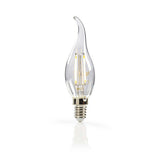 Nedis ledbfe14canft1 Retro-LED-Glühbirne E14 Kerze mit gebogener Spitze 2,5 W 250 lm