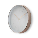 Nedis clwa013pc30re runde Wanduhr Durchmesser 30 cm Weiß Roségold