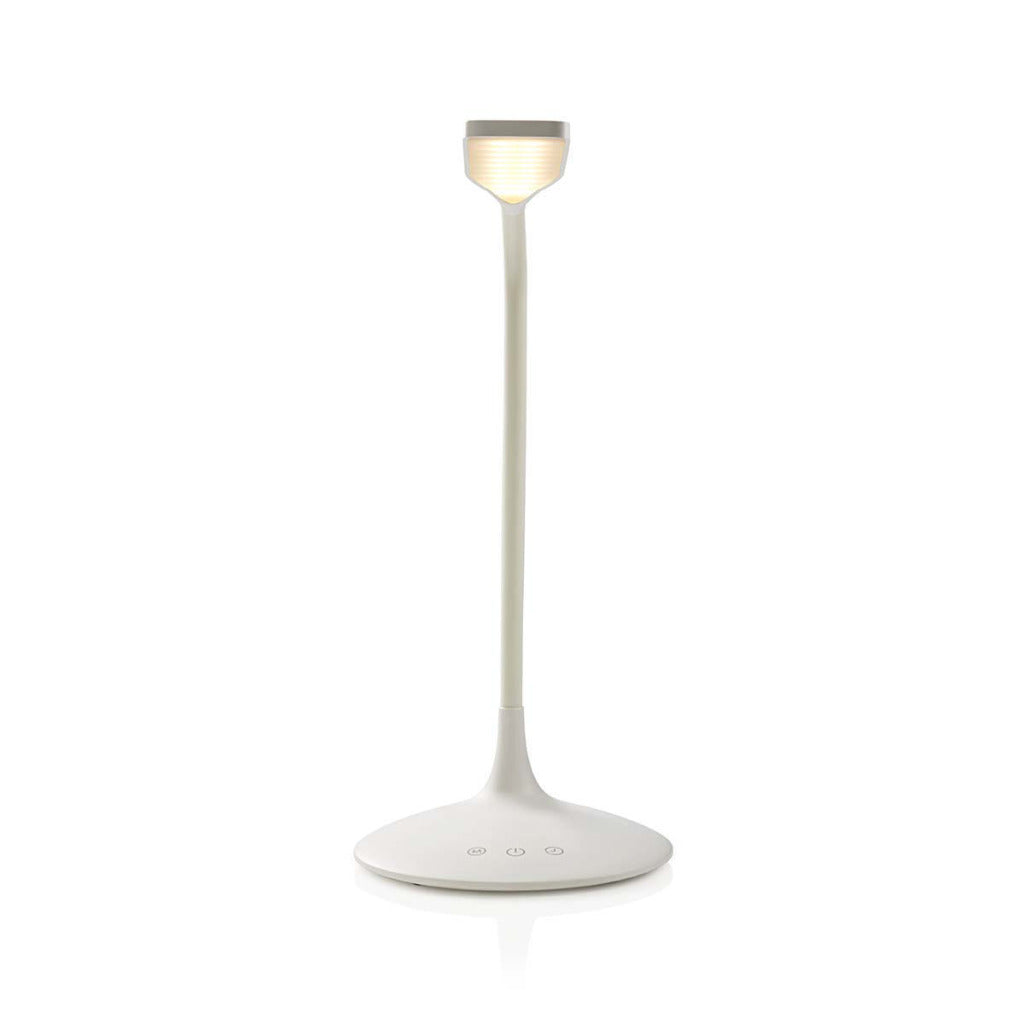 Nedis LTLG3M1WT2 Dimmbare LED-Tischleuchte, Touch-Steuerung, 3 Lichtmodi, wiederaufladbarer Akku, 250 lm