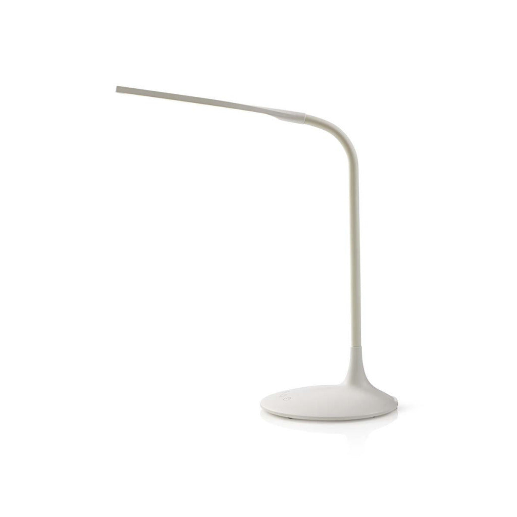 Nedis LTLG3M1WT2 Dimmbare LED-Tischleuchte, Touch-Steuerung, 3 Lichtmodi, wiederaufladbarer Akku, 250 lm