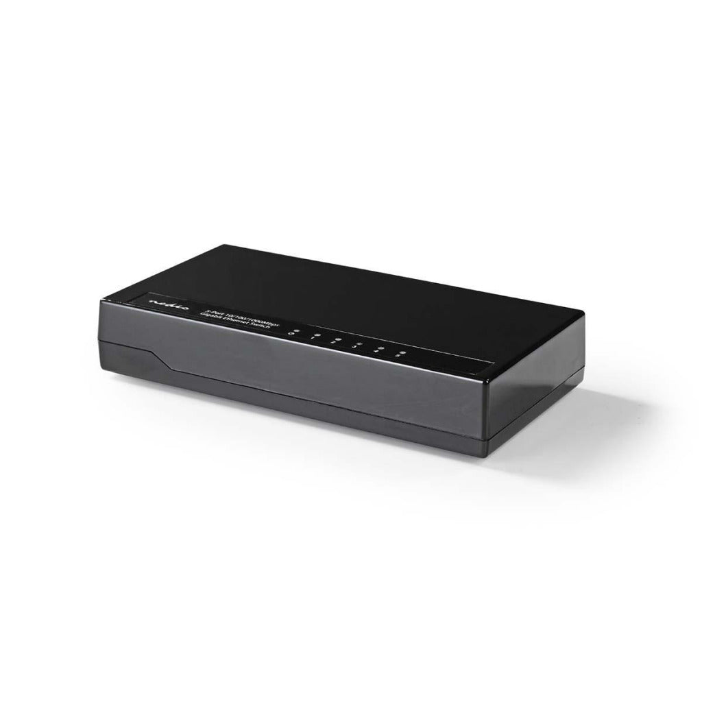 Nedis NSWH5P100BK Netzwerk-Switch 5 Ports 1 Gbit/s LED-Anzeigeleuchten