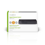 Nedis NSWH5P100BK Netzwerk-Switch 5 Ports 1 Gbit/s LED-Anzeigeleuchten