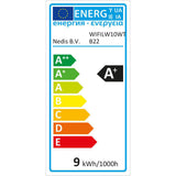 Nedis wifilw10wtb22 Wi-Fi Smart LED-Glühbirne warm bis kaltweiß B22