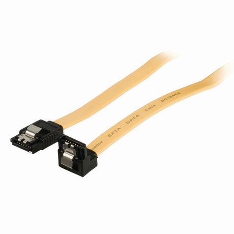 Nedis ccgp73255ye05 Datenkabel SATA 6 GB SATA 7-polige Buchse mit Verriegelung – SATA 7-polige Buchse 90 Grad; abgewinkelt mit Schloss 0,5 m gelb
