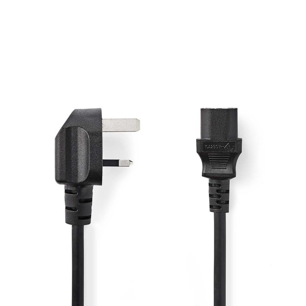 Nedis CEGP11100BK20 Stromkabel Stecker Typ G (VK) – IEC-320-C13 2,0 m schwarz
