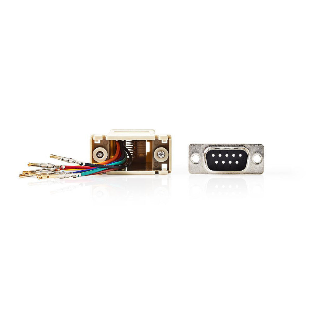 Nedis ccgp52820iv D-Sub-Adapter D-Sub 9-polige Buchse – RJ45 (8p8c) Buchse Elfenbein