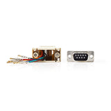 Nedis ccgp52820iv D-Sub-Adapter D-Sub 9-polige Buchse – RJ45 (8p8c) Buchse Elfenbein