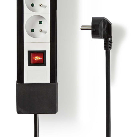 Nedis Steckdosenleiste exso830f1pro weiß, schwarz