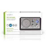 Nedis RDFM5100BK UKW-Radio, 9 W, analoges Tuning, Retro-Design, Schwarz