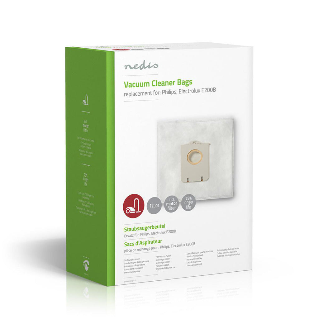 Nedis dubg220aep12 Staubsaugerbeutel Philips, Electrolux E200b