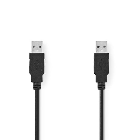 Nedis ccgt60000bk10 Kabel USB 2.0 A-Stecker - A-Stecker 1,0 m schwarz
