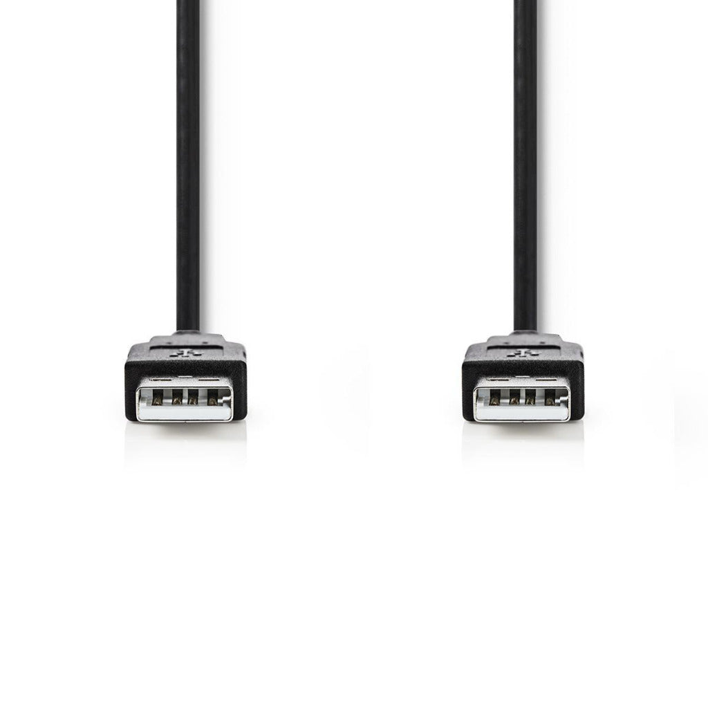 Nedis ccgt60000bk20 Kabel USB 2.0 A-Stecker - A-Stecker 2,0 m schwarz