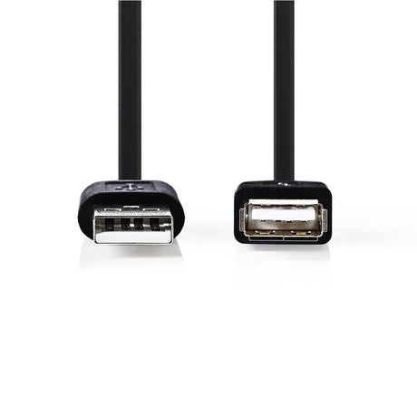 Nedis ccgt60010bk30 Kabel USB 2.0 A Stecker - USB A Buchse 3,0 m schwarz