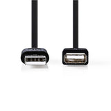 Nedis ccgt60010bk30 Kabel USB 2.0 A Stecker - USB A Buchse 3,0 m schwarz