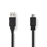 Nedis ccgt60500bk20 Kabel USB 2.0 A Stecker - Micro B Stecker 2,0 m schwarz