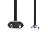 Nedis pcgp11700bk20 Netzkabel Eurostecker – offenes Kabelende 2,0 m schwarz