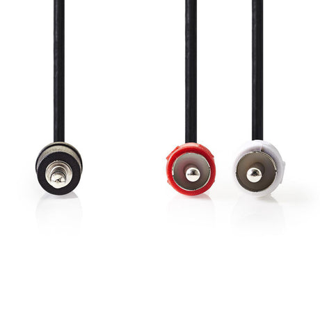 Nedis cagt22200bk15 Stereo-Audiokabel 3,5 mm Stecker - 2x Cinch-Stecker 1,5 m schwarz