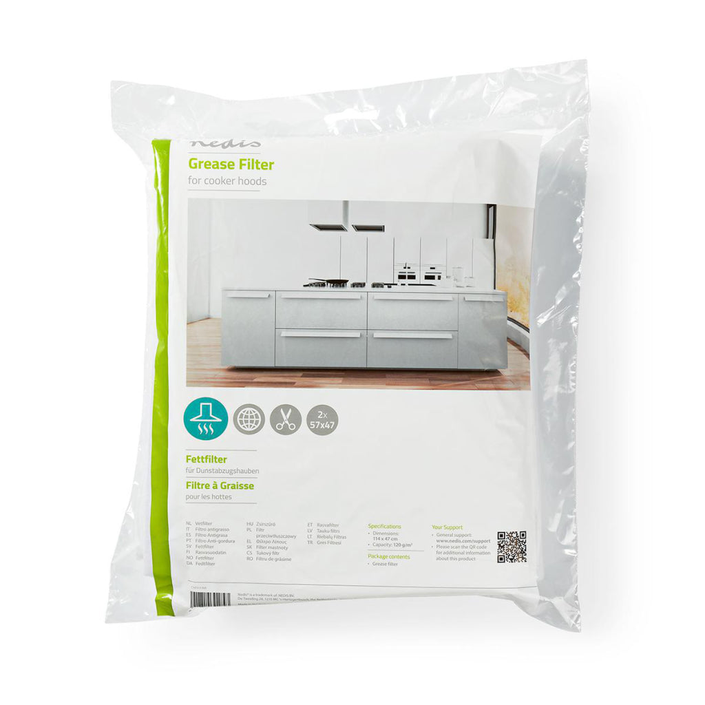 Nedis chfi111mi Fettfilter für Dunstabzugshaube, 114 cm x 47 cm, 100 g m²