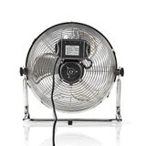 Nedis fnfl10ccr30 Bodenventilator Durchmesser 30 cm 3 Geschwindigkeiten Chrom