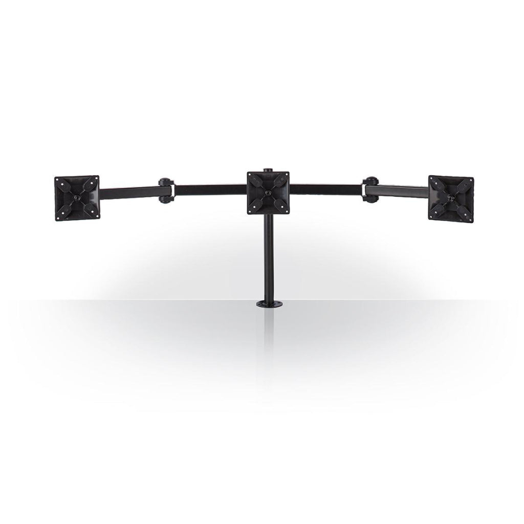 Nedis ergotmm100bk ergonomische Monitorhalterung, drei Monitorarme, dreh- und neigbar, schwarz