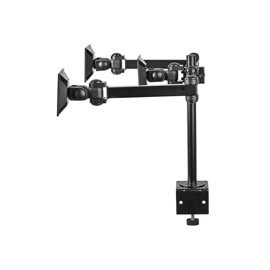 Nedis ergotmm100bk ergonomische Monitorhalterung, drei Monitorarme, dreh- und neigbar, schwarz