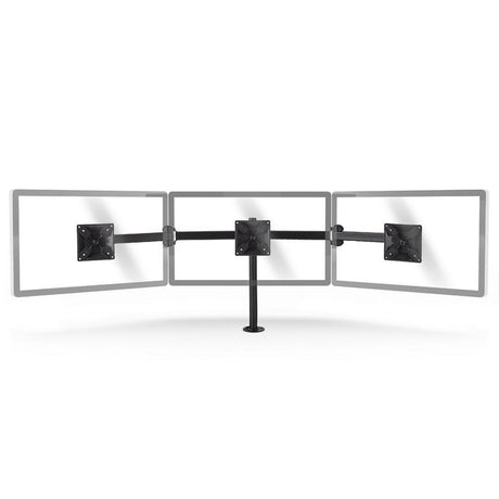 Nedis ergotmm100bk ergonomische Monitorhalterung, drei Monitorarme, dreh- und neigbar, schwarz