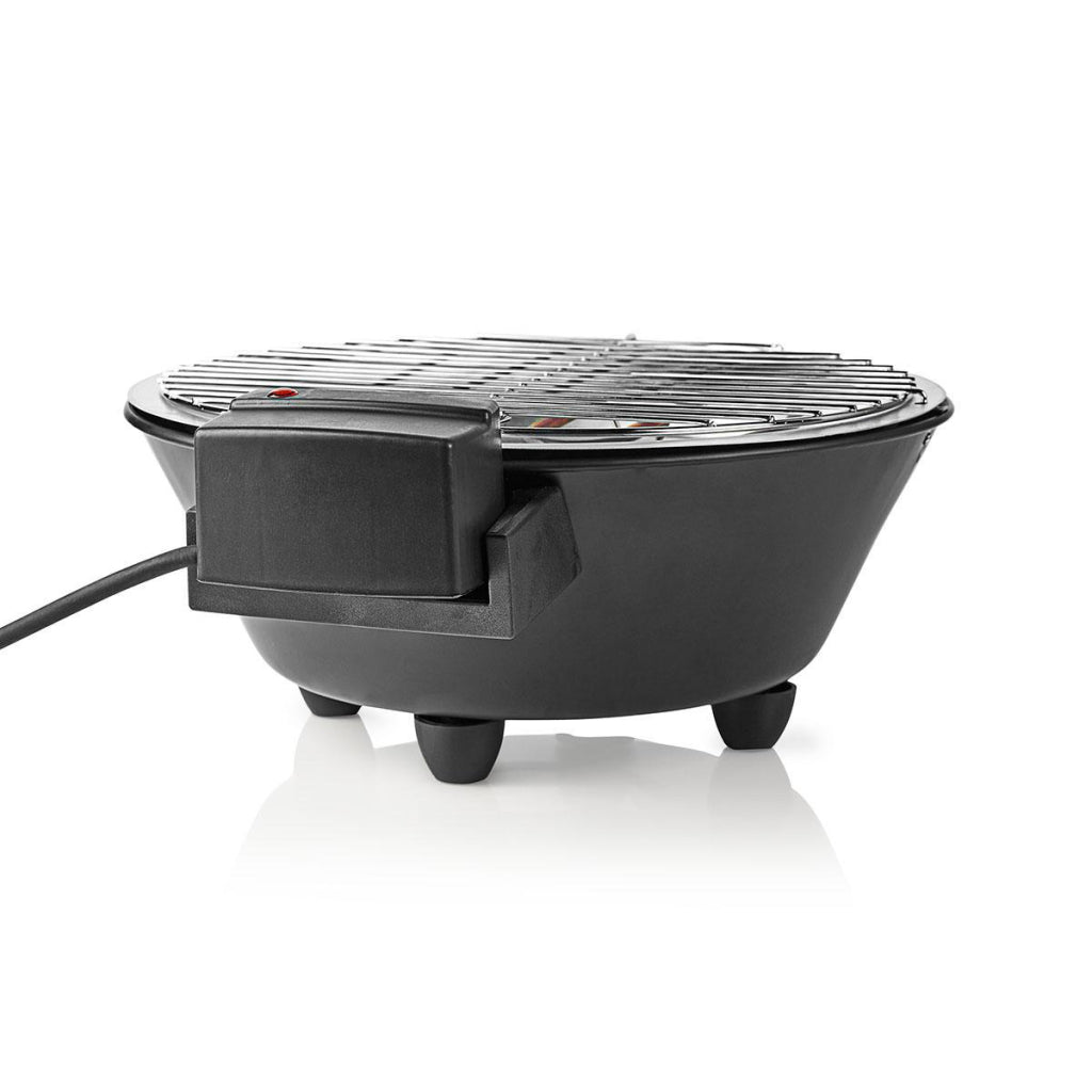Nedis bbqe112bk Elektrogrill rund 30 cm 1250 Watt