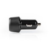 Nedis CCPD18W100BK Autoladegerät 3.0 A USB-A USB-C Power Delivery 18 W Schwarz