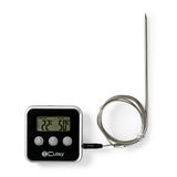 Nedis kath105bk Fleischthermometer 0–250 °C, Digitalanzeige, Timer