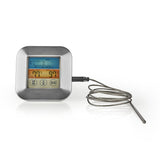 Nedis kath106si Fleischthermometer 0–250 °C, Farbdisplay, Timer