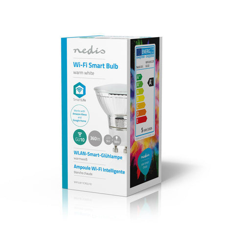 Nedis wifilw11crgu10 Wi-Fi Smart LED-Lampe warmweiß GU10