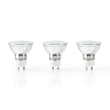Nedis wifilw31crgu10 Wi-Fi Smart LED-Lampe warmweiß GU10 3er-Pack