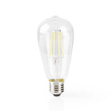 Nedis wifilf10wtst64 Wi-Fi Smart LED-Glühlampe E27 ST64 5 W 500 lm
