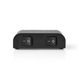 Nedis aswi2602bk Lautsprecherschalter 2 Ports Klemmanschluss schwarz