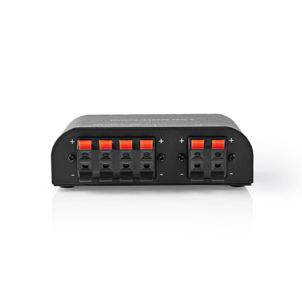 Nedis aswi2602bk Lautsprecherschalter 2 Ports Klemmanschluss schwarz