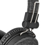 Nedis FSHP250AT Bluetooth®-Kopfhörer mit gewebtem Stoff überzogenem On-Ear | 18 Stunden Wiedergabezeit Anthrazitschwarz