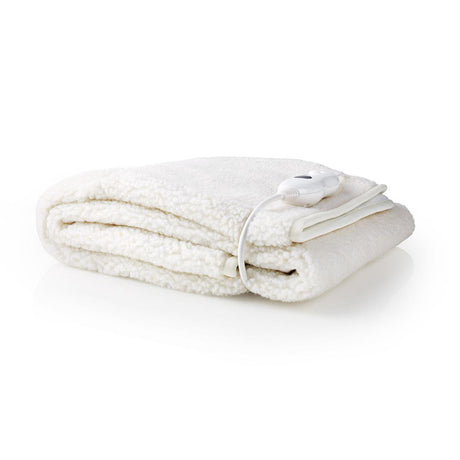 Nedis pebl120cwt1 Heizdecke, Unterbett, 150 x 80 cm, 3 Heizstufen, Kontrollleuchte, Überhitzungsschutz