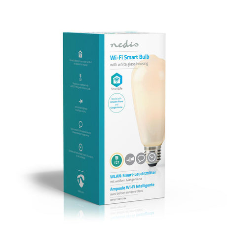 Nedis wifilf11wtst64 Wi-Fi Smart LED-Lampe E27 ST64 5 W 500 lm weiß