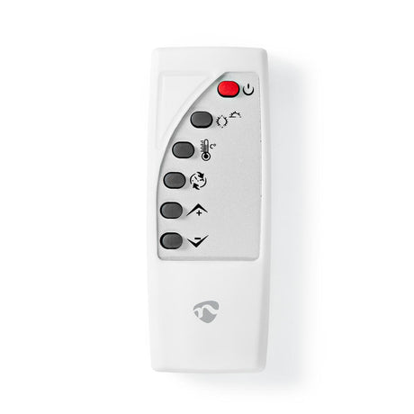 Nedis WiFiHTPL20FWT Intelligente Konvektorheizung mit WiFi-Thermostat, Glasfrontplatte, 2000 W, Weiß