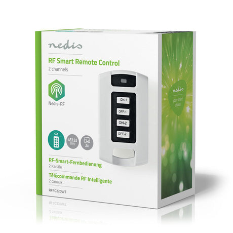 Nedis RFRC220WT RF-Smart-Fernbedienung 2 Kanäle