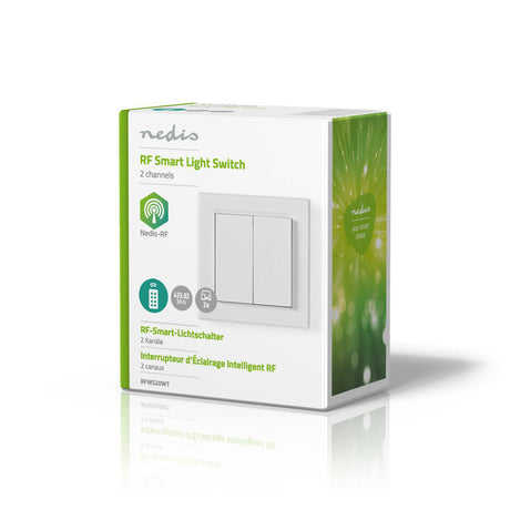 Nedis rfws20wt RF intelligenter Lichtschalter doppelt