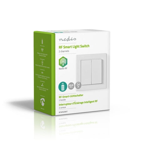 Nedis rfws20wt RF intelligenter Lichtschalter doppelt