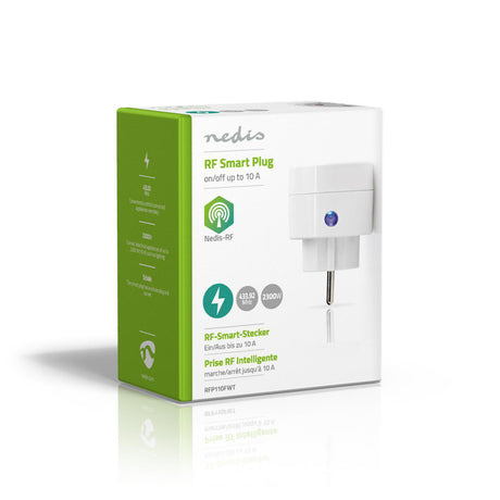 Nedis rfp110fwt RF Smart Plug On Off Schuko Typ F 2300 W