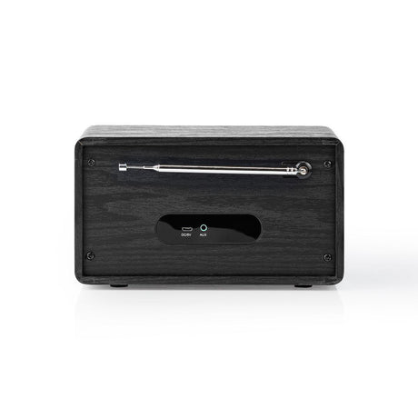 Nedis RDDB5110BK DAB+ Radio 4,5 W UKW-Uhr Weckerfunktion Schwarz