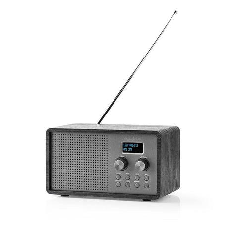 Nedis RDDB5110BK DAB+ Radio 4,5 W UKW-Uhr Weckerfunktion Schwarz