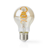 Nedis WiFilt10GDA60 WiFi Warm- bis Kaltweiße LED-Glühlampe, gedreht, E27, A60, 5,5 W, 350 lm