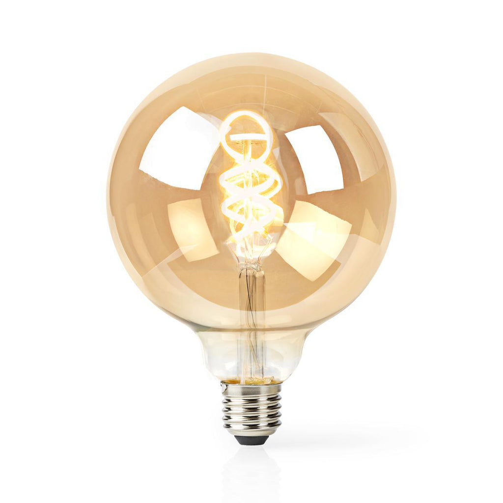 Nedis Wi-Fi LT10GDG125 Wi-Fi Warm- bis Kaltweiße LED-Glühbirne gedreht E27 G125 5,5 W 350 lm