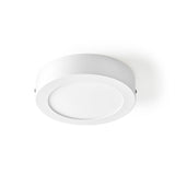 Nedis WIFILAW10WT WLAN-Deckenleuchte, rund, Durchmesser 17 cm, warm bis kaltweiß, 800 lm, 12 W, schlankes Design, Aluminium